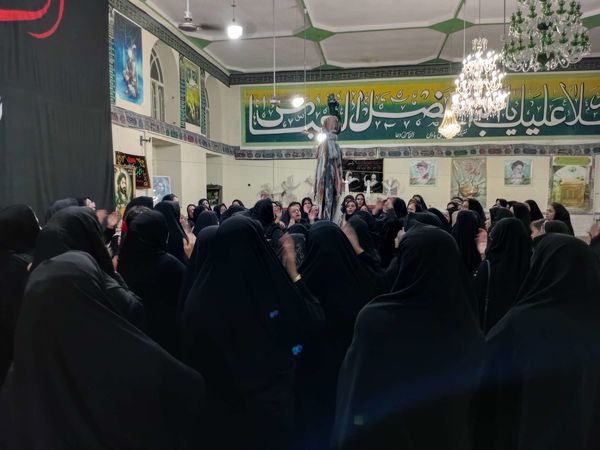  مراسم سینه زنی به مناسبت شهادت حضرت رقیه(س) در روستای عارف آباد
