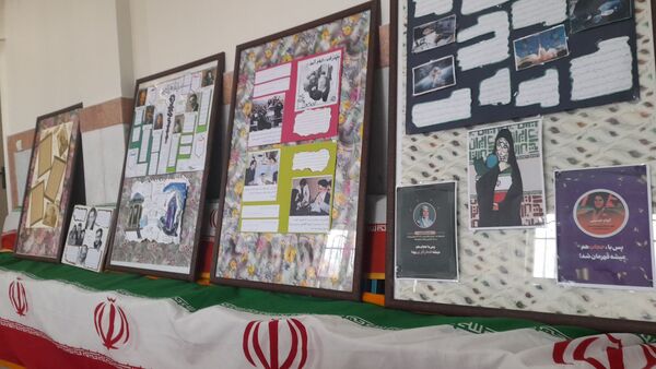 نمایشگاه «مدرسه انقلاب» در دبیرستان فاطمه پزشکی ناحیه ۴ کرج