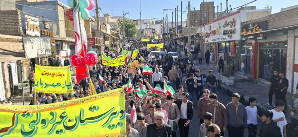 حضور پرشور مردم پلدختر در راهپیمایی روز ملی مبارزه با استکبار جهانی