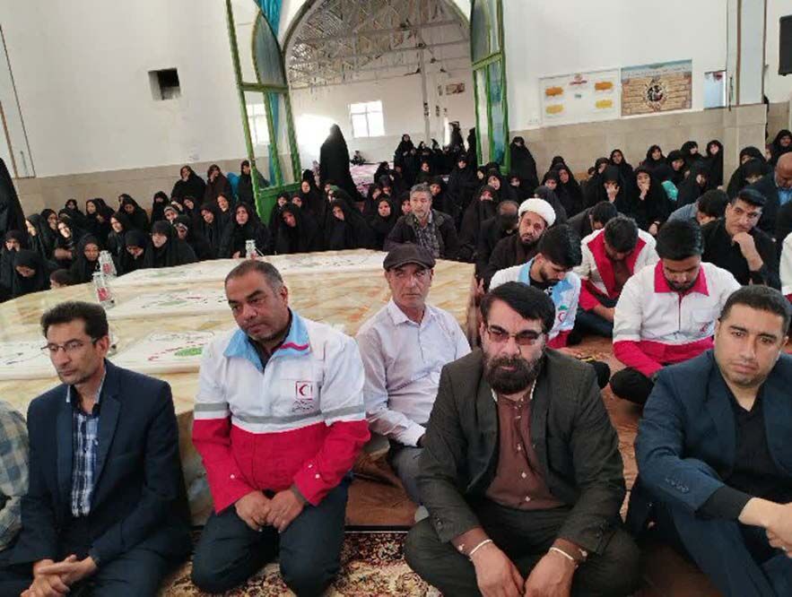 عزاداری سیدالشهدای خدمت «شهید آیت‌الله رئیسی» در کوهبنان