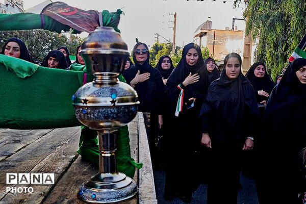 طنین اشک و ماتم در سوگ سالار شهیدان در اسلام آباد غرب