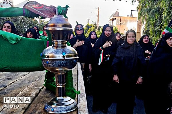 طنین اشک و ماتم در سوگ سالار شهیدان در اسلام آباد غرب