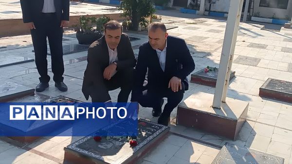 تجدید میثاق مدیران مازندران با شهدا در هفته دولت
