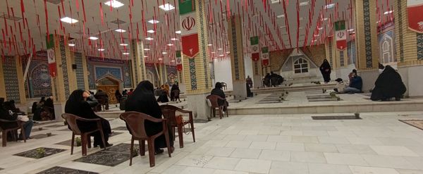 مراسم احیای شب نوزدهم رمضان در امام زاده سید عباس شهرستان بجنورد استان خراسان شمالی