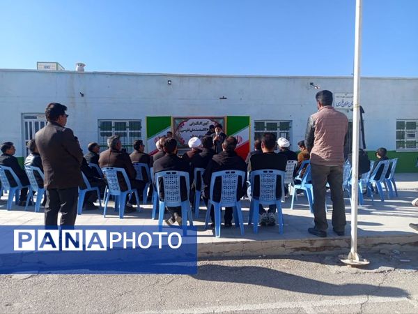 آیین کلنگ زنی آموزشگاه ۶کلاسه سلمان فارسی  در روستای بداف ابرکوه