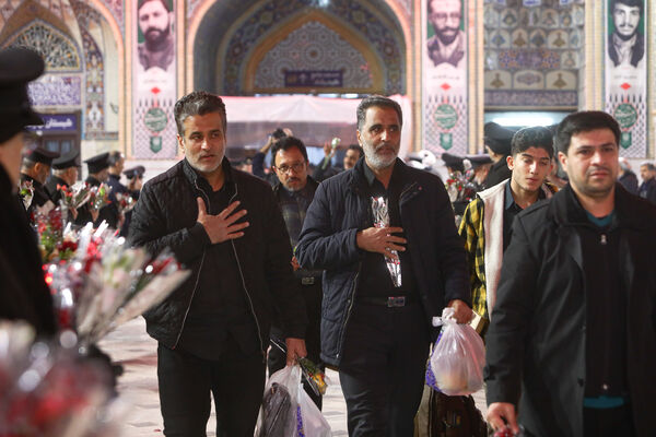 وداع معتکفین رجبیه در حرم مطهر رضوی