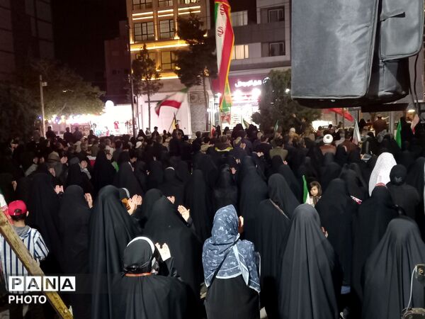 تجمع خودجوشانه مردم شهید پرور نیشابور 