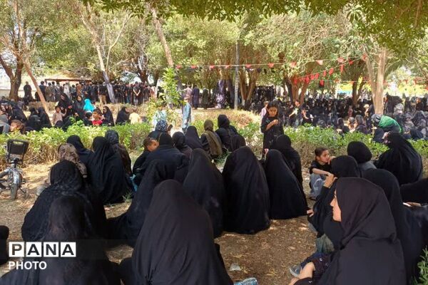 تجدید میثاق مردم رودبار جنوب با آرمان‌های حسینی در جوار قبور شهدای گمنام