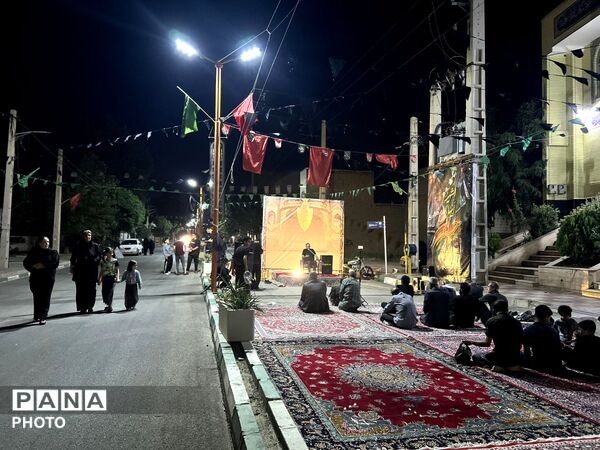 شور حسینی در شهرک ینگی امام  در شب اول محرم 