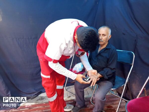 اوج خدمت جمعیت هلال احمر در مراسم وداع و تشییع رهبر انقلاب در ۴۵ متری گلشهر کرج