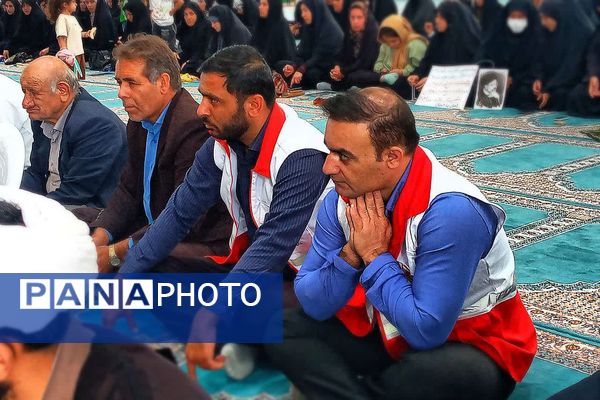 مراسم اولین سالگرد شهدای خدمت در شهرستان باشت