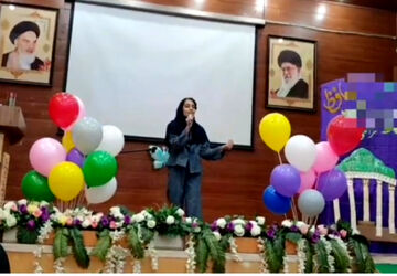 اجرای دانش آموختگان کلاس فن بیان کانون سمیه 