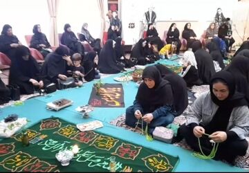برگزاری سفره حضرت ام‌البنین(س) در فاز ۸ پردیس