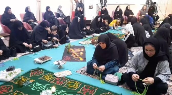 برگزاری سفره حضرت ام‌البنین(س) در فاز ۸ پردیس