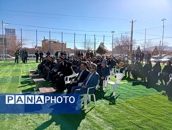 افتتاح چمن مصنوعی روستای قوژد