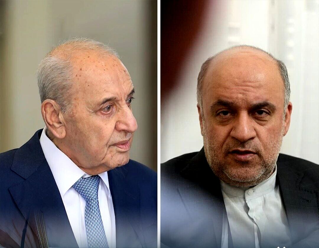 رایزنی نبیه بری و سفیر ایران درباره تحولات لبنان و منطقه