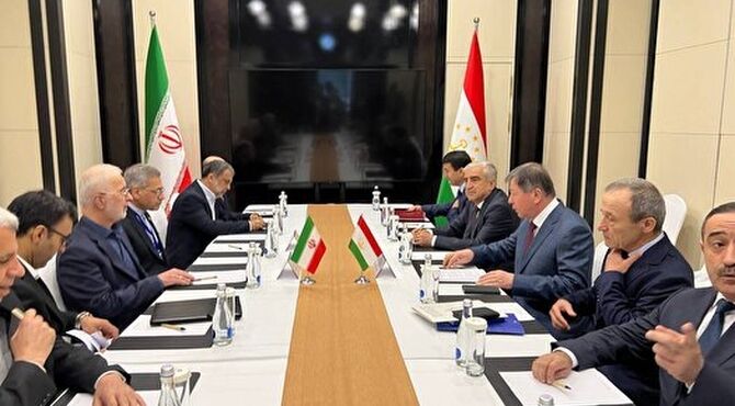 دیدار وزیر کشور ایران و وزیر امور داخلی تاجیکستان️