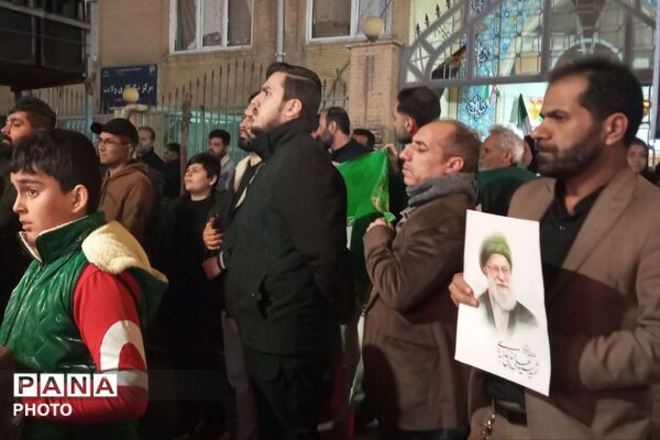 خروش عظیم مردم نصیر شهر در دسته عزاداری شهادت آیت الله امام خامنه ای (قدس سره)