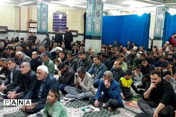اجتماع بزرگ مردم قلعه رئیسی در پی شهادت رهبر معظم انقلاب 
