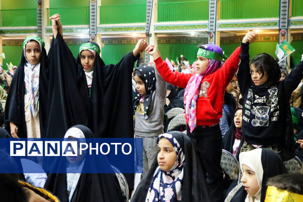 اجتماع عظیم سربازان کوچک صاحب الزمان(عج) یزد