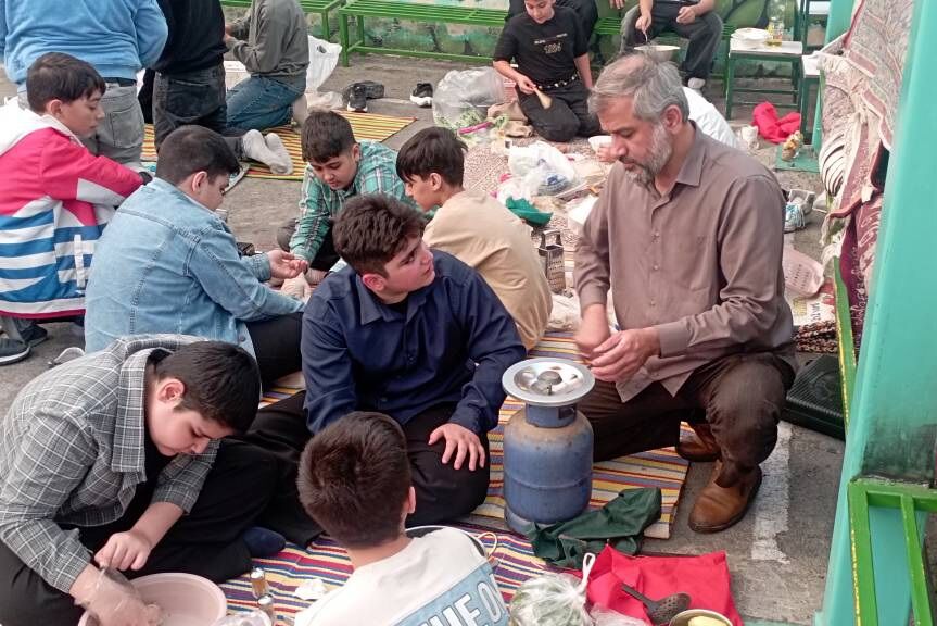 کارگاه آشپزی؛در مدرسه موعود بهارستان یک