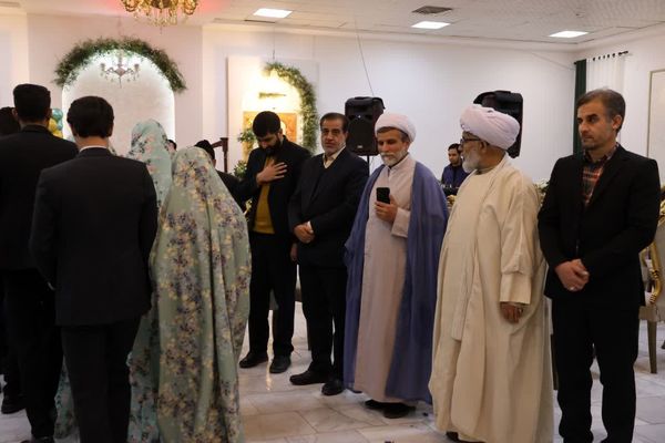 جشن ازدواج‌‌ آسان ۹ زوج بسیجی در گناباد
