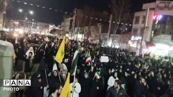 تشییع پیکر شهیدپاسدار بردستان مردم ساوجبلاغ