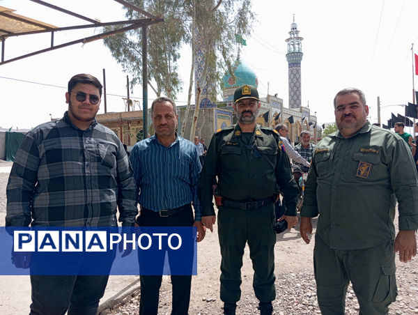 دسته عزاداری شهر جعفریه قم در سالروز شهادت امام جعفر صادق(ع)