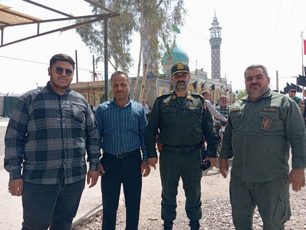 دسته عزاداری شهر جعفریه قم در سالروز شهادت امام جعفر صادق(ع)