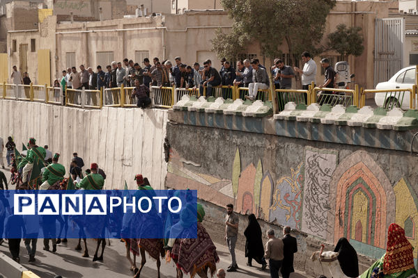 جلوه هایی از کاروان نمادین ورود کریمه اهل بیت به قم