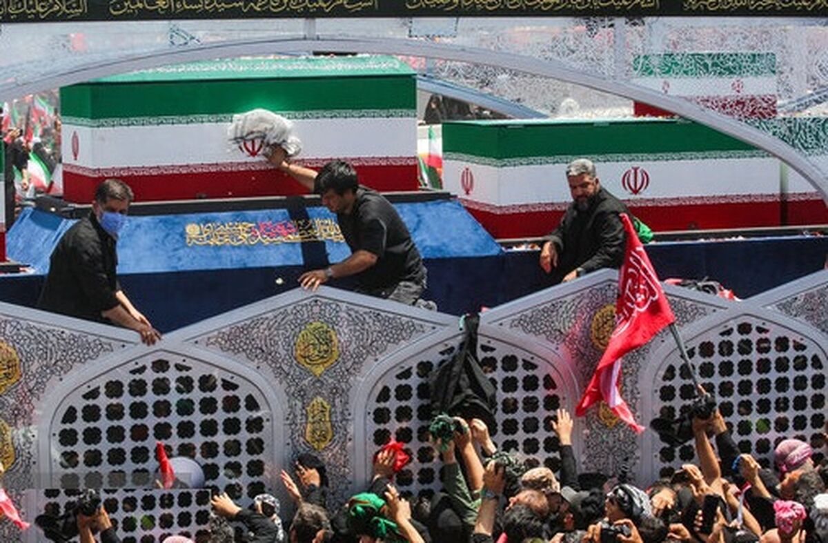 ورود پیکر مطهر آقای شهید به شهر بانوی کرامت