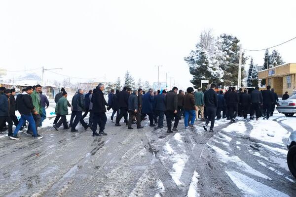 بارش اولین برف زمستانی در ایزدخواست