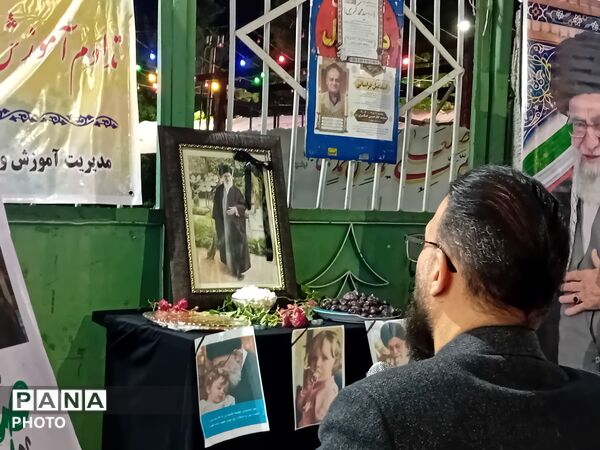 مراسم یادبود رهبر شهید در موکب آموزش و پرورش علی آبادکتول