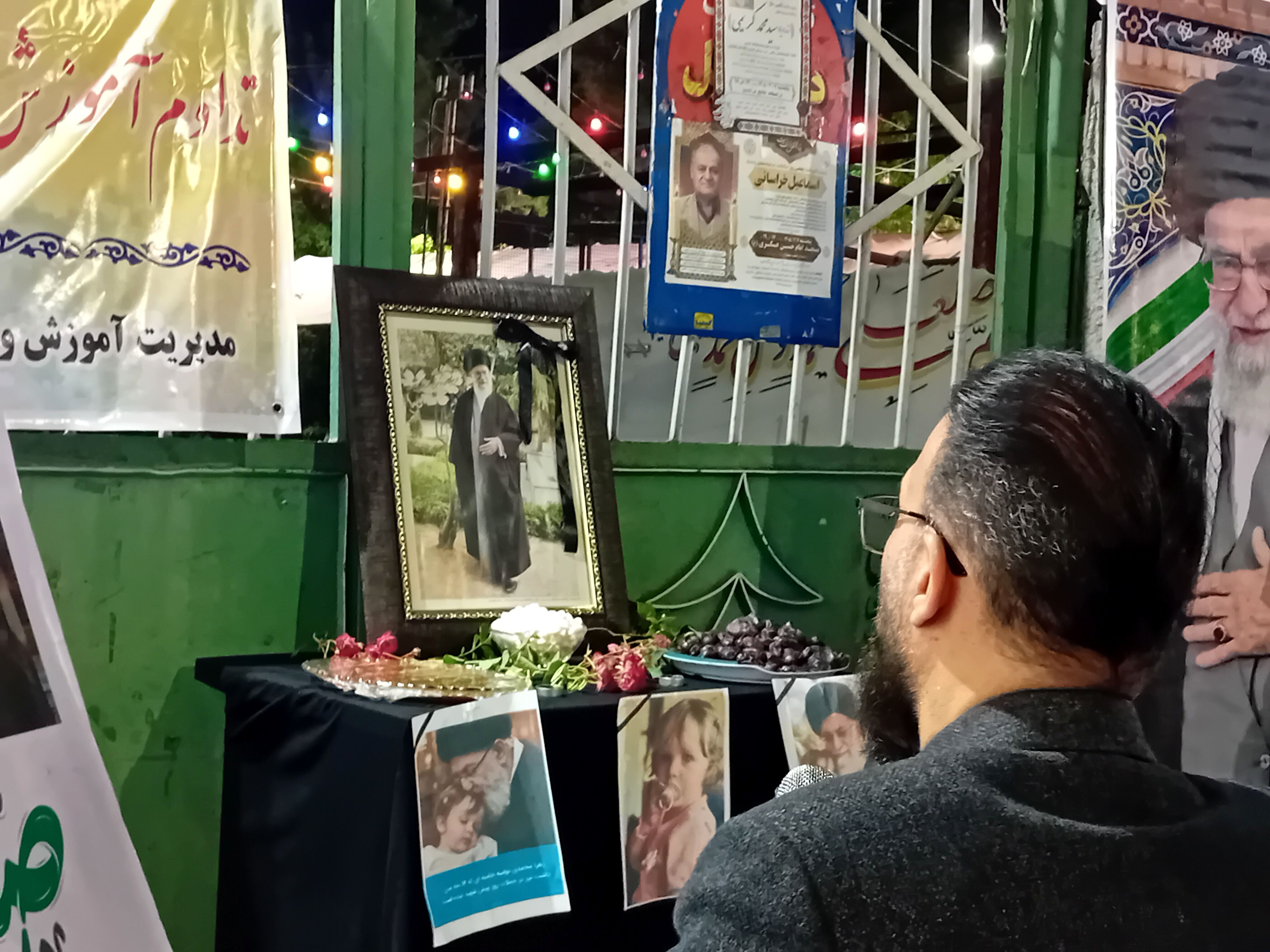 مراسم یادبود رهبر شهید در موکب آموزش و پرورش علی آبادکتول