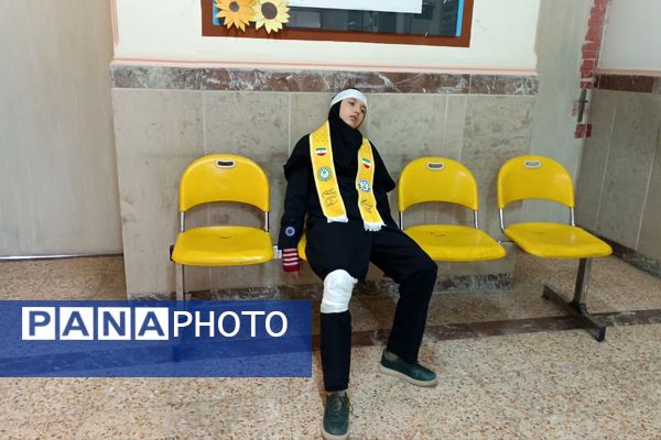  مانور زلزله در مدرسه فرزانگان ورامین