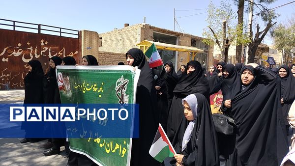 طنین شعار انا علی العهد یا قدس در شهرستان مروست