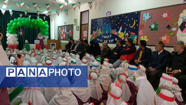  قاب‌های خبری از مراسم زنگ انقلاب در دبستان بوستان شهرستان بن