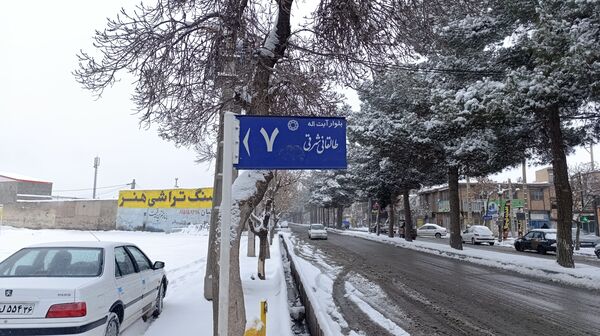 بارش زیبای برف پاییزی در شهرستان نیشابور 