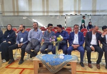 مراسم افتتاحیه مسابقات هندبال و بسکتبال دانش‌آموزی دختر در سمنان
