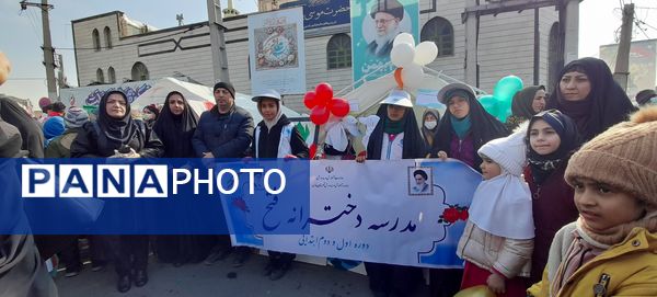 راهپیمایی ۲۲ بهمن در شهرستان قدس  