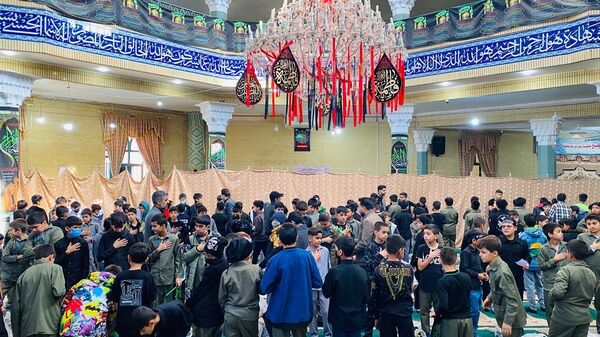 نوگلان حسینی باخرز در سوگ شهادت حضرت فاطمه(س) به عزاداری پرداختند