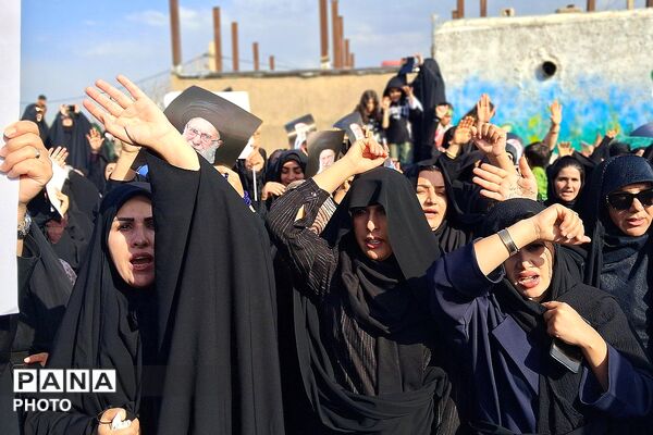 تجمع بزرگ مردمی بیعت با سومین رهبر انقلاب امام آیت‌الله سید مجتبی خامنه‌ای در شهرستان باشت