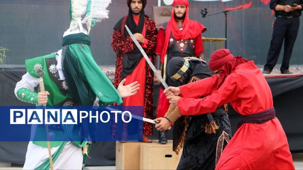 اجرای تئاتر مذهبی در آستان مقدس امامزاده بی‌بی‌سکینه صفادشت 