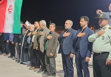 مراسم پیاده‌روی و سینه زنی چهلمین روز شهادت امام امت در مروست