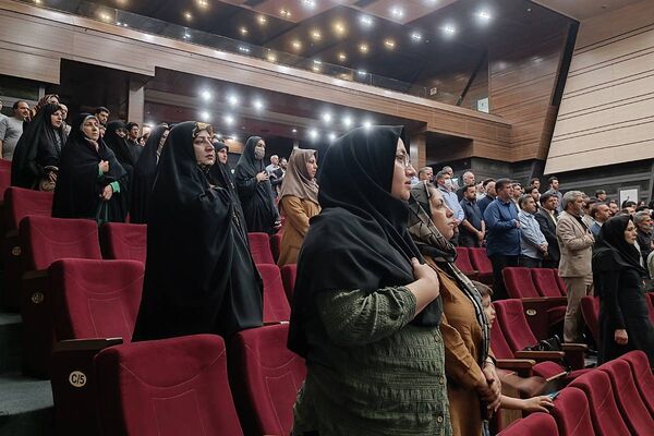 آیین گرامی داشت اولین سالگروز شهادت شهدای خدمت در سالن باغ ملی شهرستان قدس