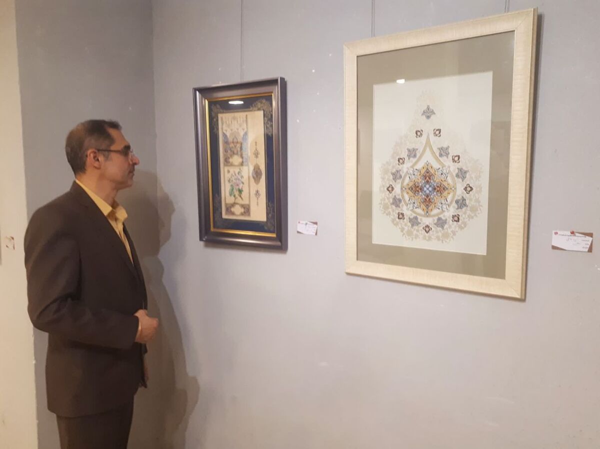 یازدهمین دوسالانه نگارگری استان قم افتتاح شد


