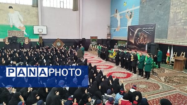 آیین سوگواری شهادت حضرت فاطمه الزهرا (س) در سالن مالک اشتر ناحیه یک مشهد 