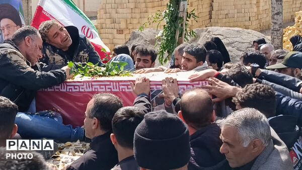 تشییع باشکوه پیکر پاک و مطهر شهید احسان اکبرزاده در نورآباد