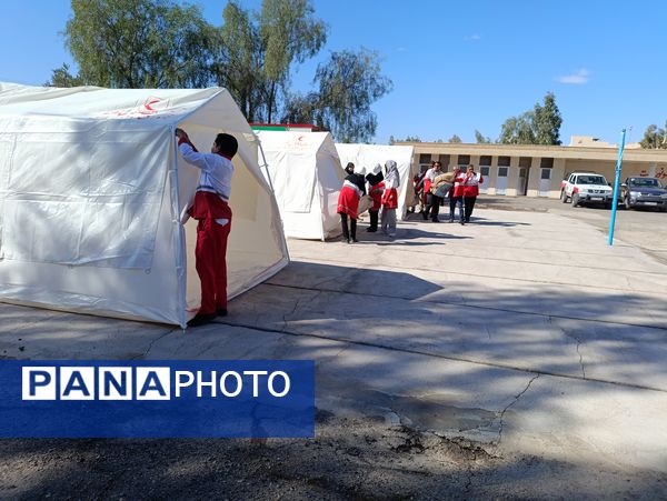  مانور سراسری زلزله در شهرستان بم 