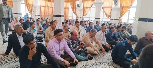 مراسم یادواره شهدای خدمت به‌مناسبت هفته دولت در شهرستان خلیل آباد 